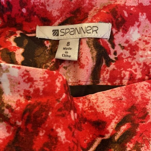 Spanned Fall Autumn Short Ruffled Skirt Size 8 - Picture 3 of 9